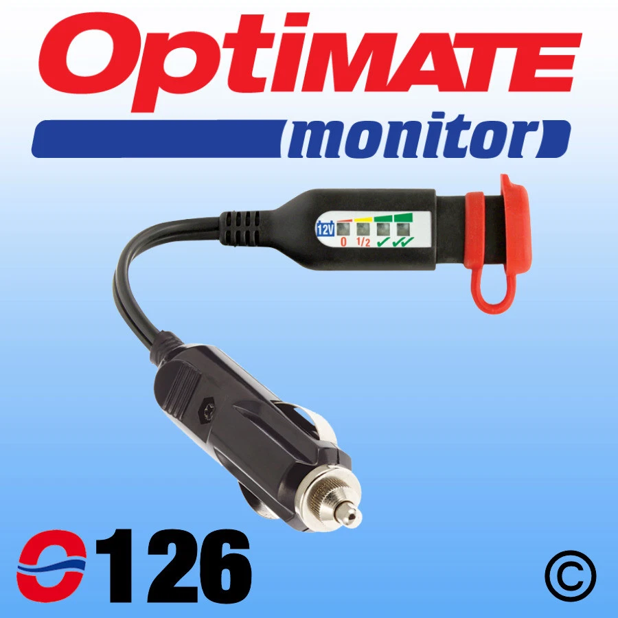 Connecteur Allume-cigare OptiMate O-12 TecMate moto : ,  Câble USB de moto