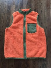 Polo Ralph Lauren Big Kids Hybrid Fleece Full Zip Vest Orange Size YXL 18-20