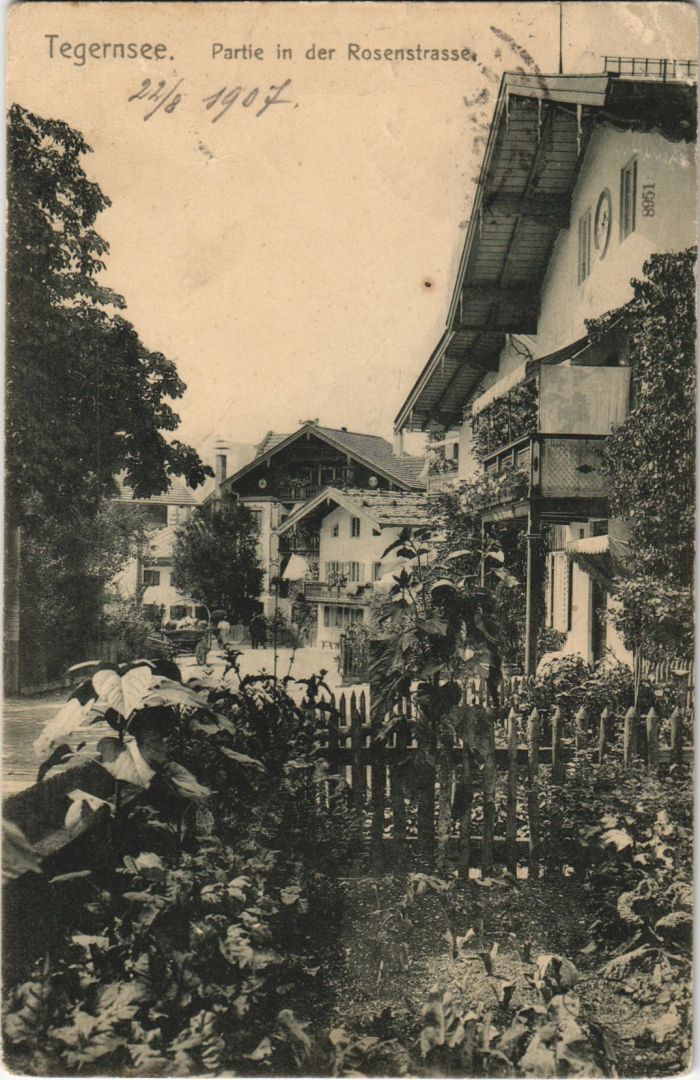 Carte Postale Ancienne – Tegernsee Hauptstrasse (Allemagne) – Réf. 1213416