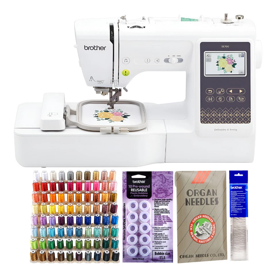 Brother Elite Computerized LCD Touchscreen Sewing and Embroidery Machine Kit