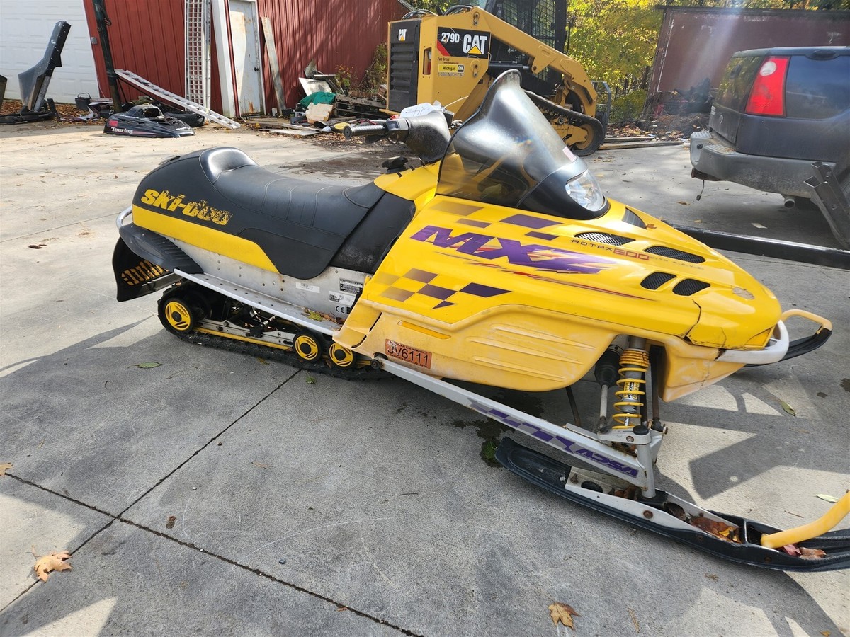 1999 SKI-DOO MXZ 600 ZX chassis oem front bumper hood hinge 1999 SKI-DOO MXZ 600 ZX chassis oem front bumper hood hinge