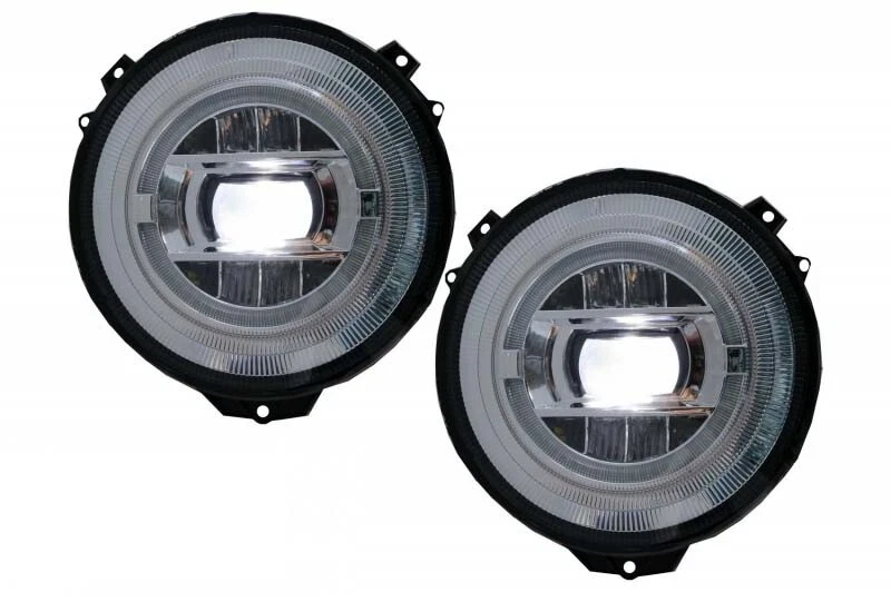 Faros LED cromados estilo G63 2019+ G550 G55 G500 2007-2018 Plug & Play Foto 2 de 4
