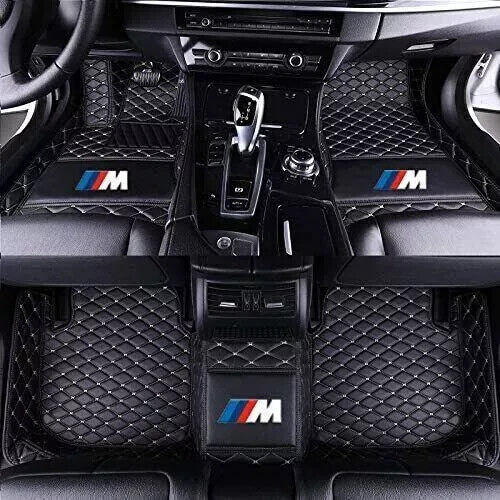 For BMW All Models Car Floor Mats Carpets M Logo Luxury Auto Waterproof Liner . - Picture 4 of 35