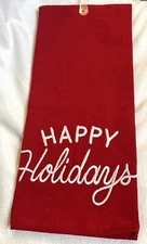 Kitchen Towels Threshold Set Of 3 Christmas Happy Holidays  New