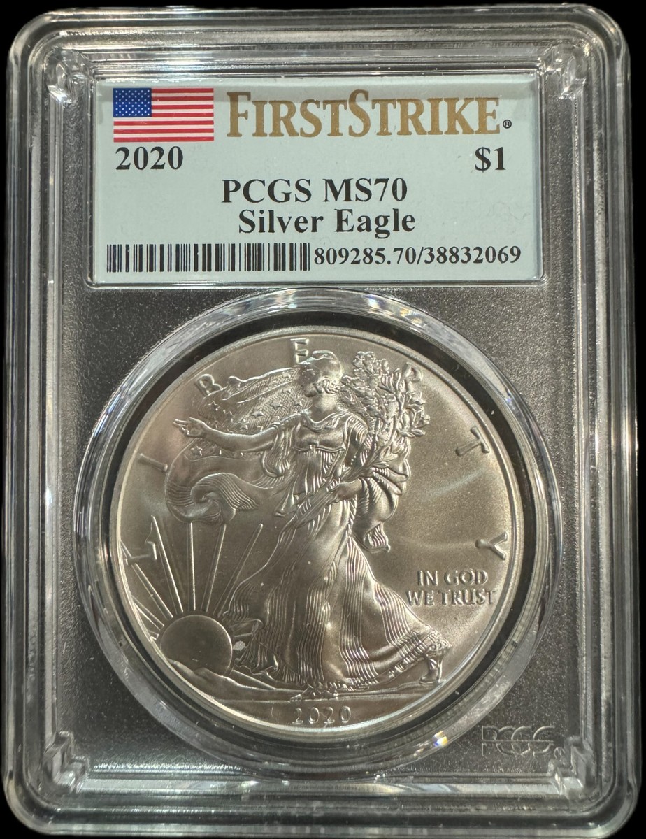【新品】Silver Eagleイーグル銀貨2020 PCGS MS70 2020_Silver_American_Eagle_MS-