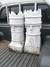 TWO VINTAGE KING CHIMNEY POTS