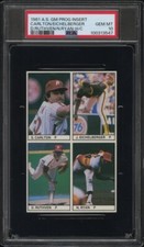 1981 Nolan Ryan PSA 10 GEM POP3 Rare v Topps RC A/S Game Inserts Uncut MLB Cards