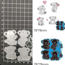 Bear Metal Cutting Dies Scrapbook Paper Blade Punch Embossing Stencils Handmade