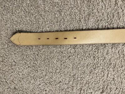 Vintage Catherine Dial Easley Color Block Leather Belt Med 