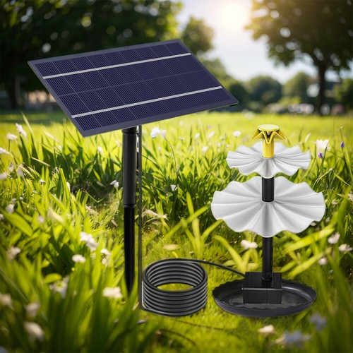 Solar Fountain Pump with Nozzle DIY Fountain Pump Kit for Bird Bath