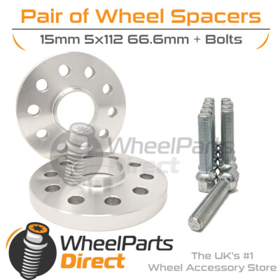 #ad Wheel Spacers amp; Bolts 15mm for Mercedes M Class ML W166 11 16 On Original Wheels GBP 39.99