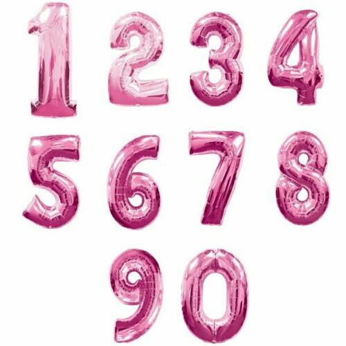 40" Foil Number BALLOONS GIANT Self Inflating Birthday Age Party Wedding Baloon - Picture 20 of 31