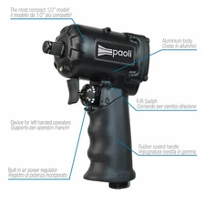 Dino Paoli 1/2" Pro Series DP1050 Impact Wrench Jumbo Hammer (Italy Import)