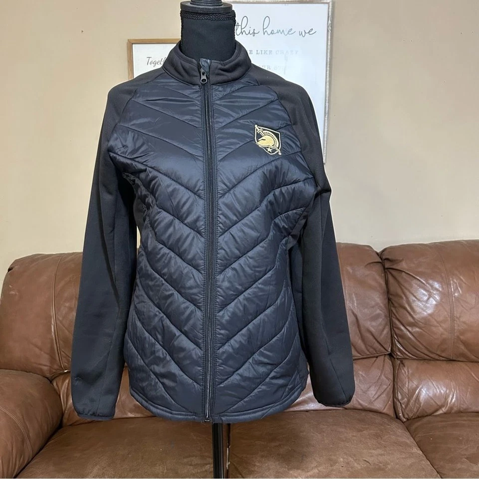 Chaqueta acolchada con cremallera completa Antigua Black Army Black Knights Altitude Foto 2 de 4