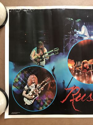 Vintage Original 1970s Rush Collage Music Poster 1976 Rock