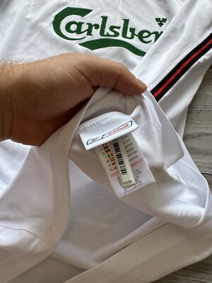 REEBOK LIVERPOOL 2003 2005 AWAY FOOTBALL SHIRT SOCCER JERSEY WHITE