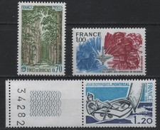 FRANCE 1976 : 1886/1889/1890 FORÊT DE TRONCAIS/MONTRÉAL/OFFICIERS - NEUF** TTB