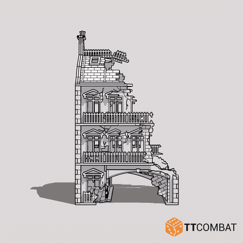 TTCombat nuovo con scatola City Rowhouse arco distrutto - Foto 7 di 7