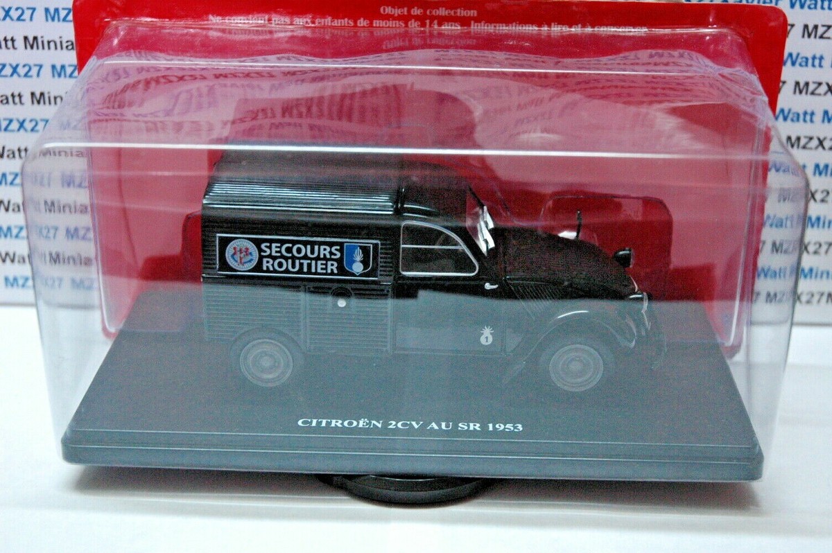 Miniature Citroën 2CV Gendarmerie 1953 - Échelle 1/24 - Secours Routier
