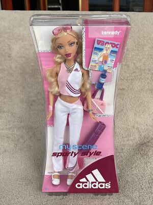 2006 Barbie My Scene sportlicher Stil Adidas Kennedy Puppe Modefigur Mattel selten