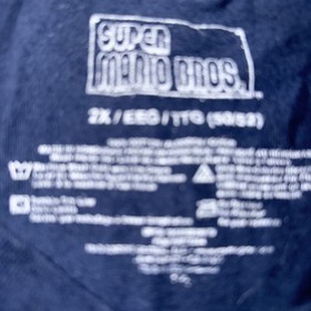 Super Mario Bros Nintendo NES 8-Bit Game Characters Graphic T-Shirt 2XL 🎮👾🕹️
