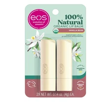 eos 100% Natural & Organic Lip Balm Sticks - Vanilla Bean, All Natural Lip Balm,