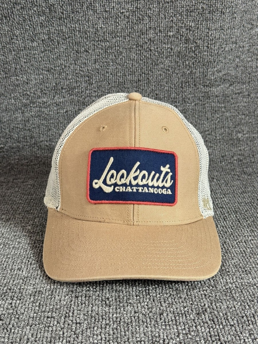 '47 Brand Chattanooga Lookouts Trucker Snapback Tan Mesh Hat One Size
