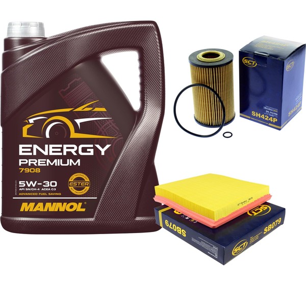 SCT Inspektionspaket 5L Mannol Energy 5W-30 FüR BMW Z3 Roadster E36 1.8I 1.9I-image