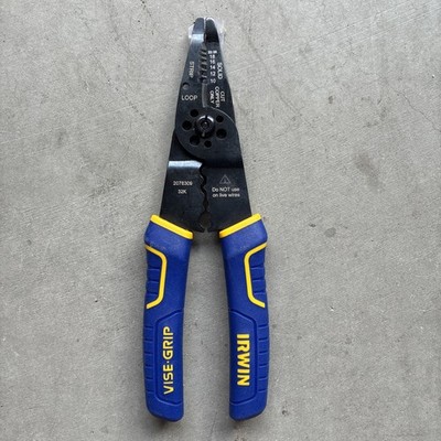 Irwin Vise Grip 8 Inch Multicolor Wire Stripper Crimper Cutter Tool