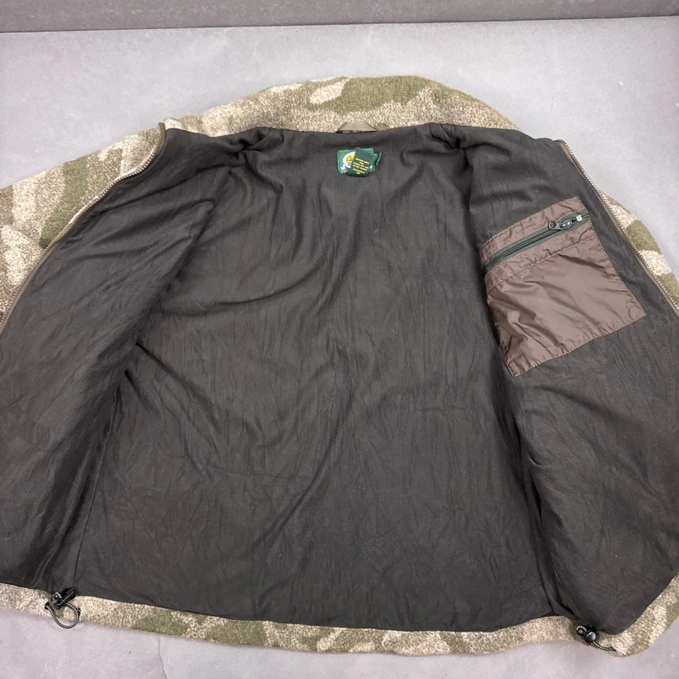 Cabelas Jacket Men Large Wooltimate Windshear Outfitter Camo 4Most See Descriptn - Image 3 of 4