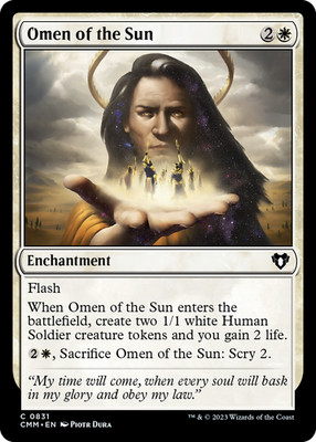 Omen of the Sun #831 (LP) Commander Masters CMM Magic MTG