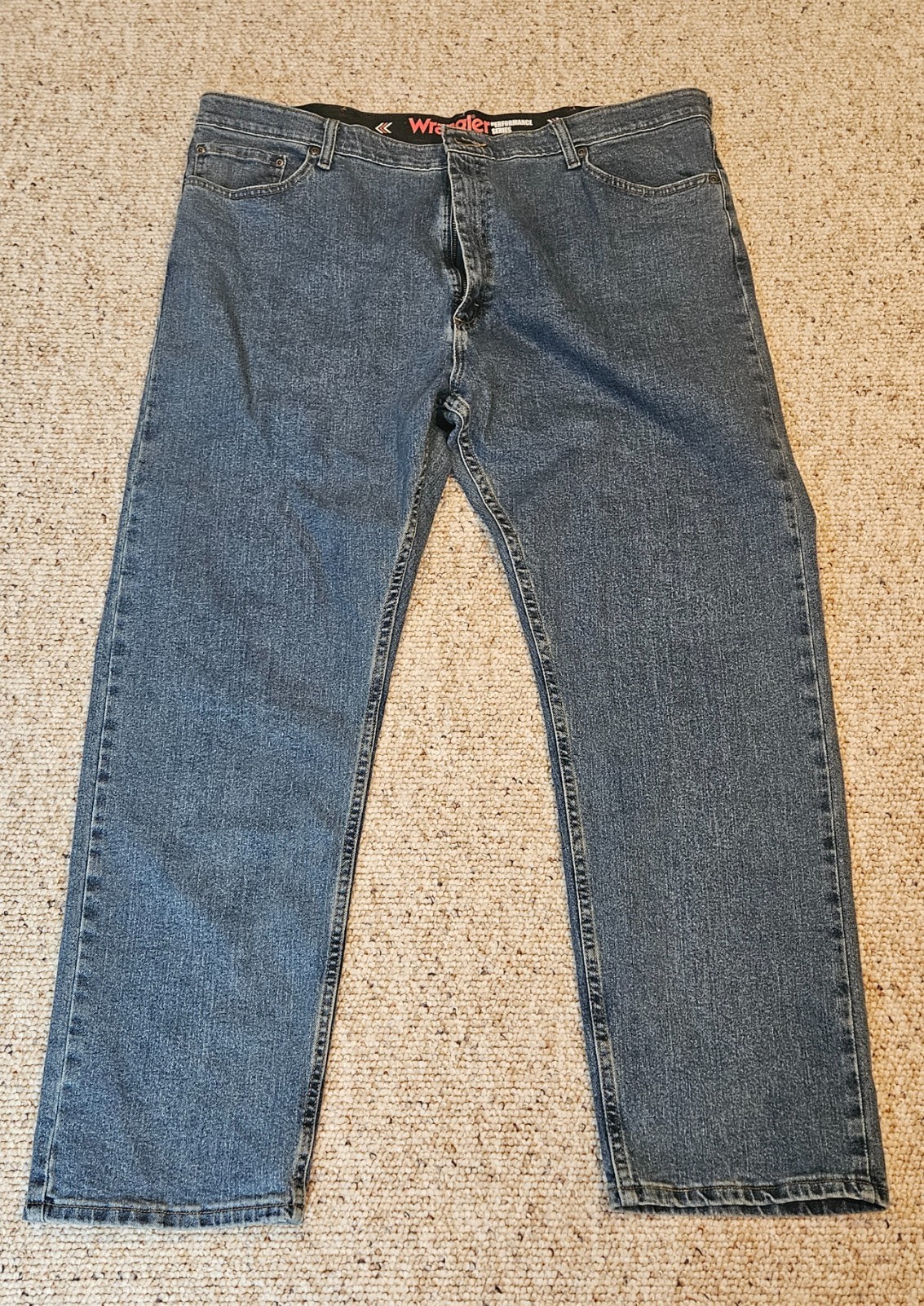 's Straight Leg Jeans Blue Wash Size 42x30