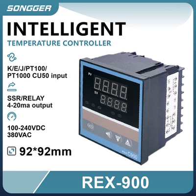 REX-C900 Digital PID Temperature Controller Industrial SSR Relay Output Intellig