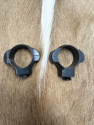 REDFIELD, 1 INCH MEDIUM & HIGH  SCOPE, RINGS, GLOSS,  DOUBLE MALE