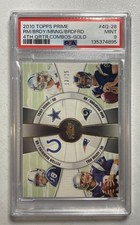 2010 Topps Prime RM/BRDY/MNNG/BRDFRD 4th QRTR.COMBOS-GOLD 13/25 #4Q-28 MINT 9