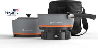 Nomad Cooking System with Bag, Electric Camping Stove 200-1000W with Pan & Pot, 