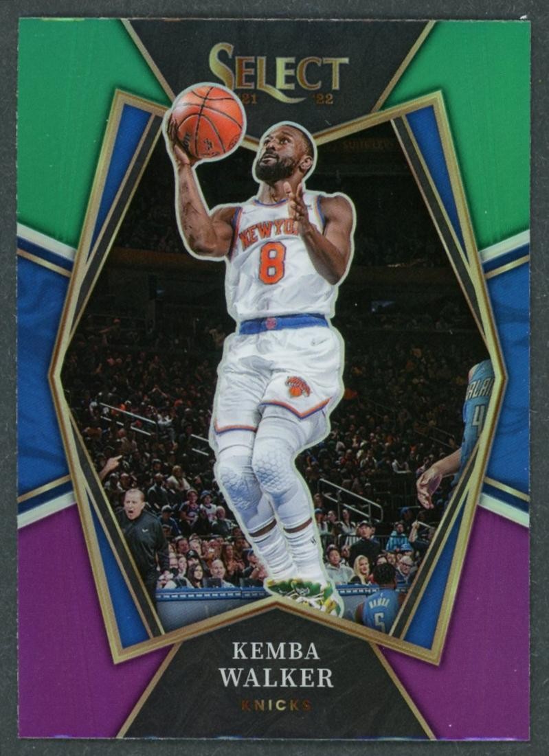 2021-22 Panini Select - Kemba Walker - Tri-Color Prizms #105 New York Knicks