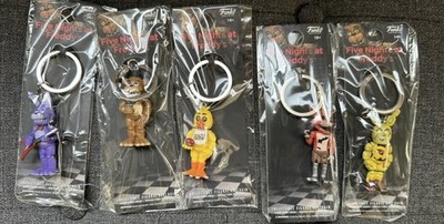 FUNKO FIVE NIGHTS AT FREDDY'S Five KEYCHAIN COLLECTIBLE SET - NEW!