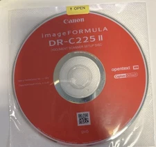 ***OEM Canon ImageFORMULA DR-C225 II Document Scanner Driver DVD