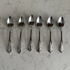 Grapefruit Spoons Oneidacraft Deluxe Stainless Chateau Vintage 6" - Includes 6