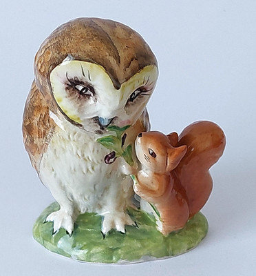 Beswick ~ Beatrix Potter '' OLD MR BROWN '' BP 2a Gold Oval