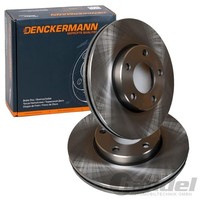 2X Denckermann Bremsscheiben 278Mm BelÜFtet Vorne Passend FüR Mazda 3 5