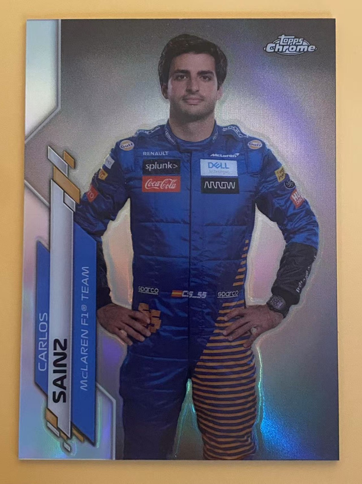 2020 Topps Chrome F1 #8 Carlos Sainz Refractor