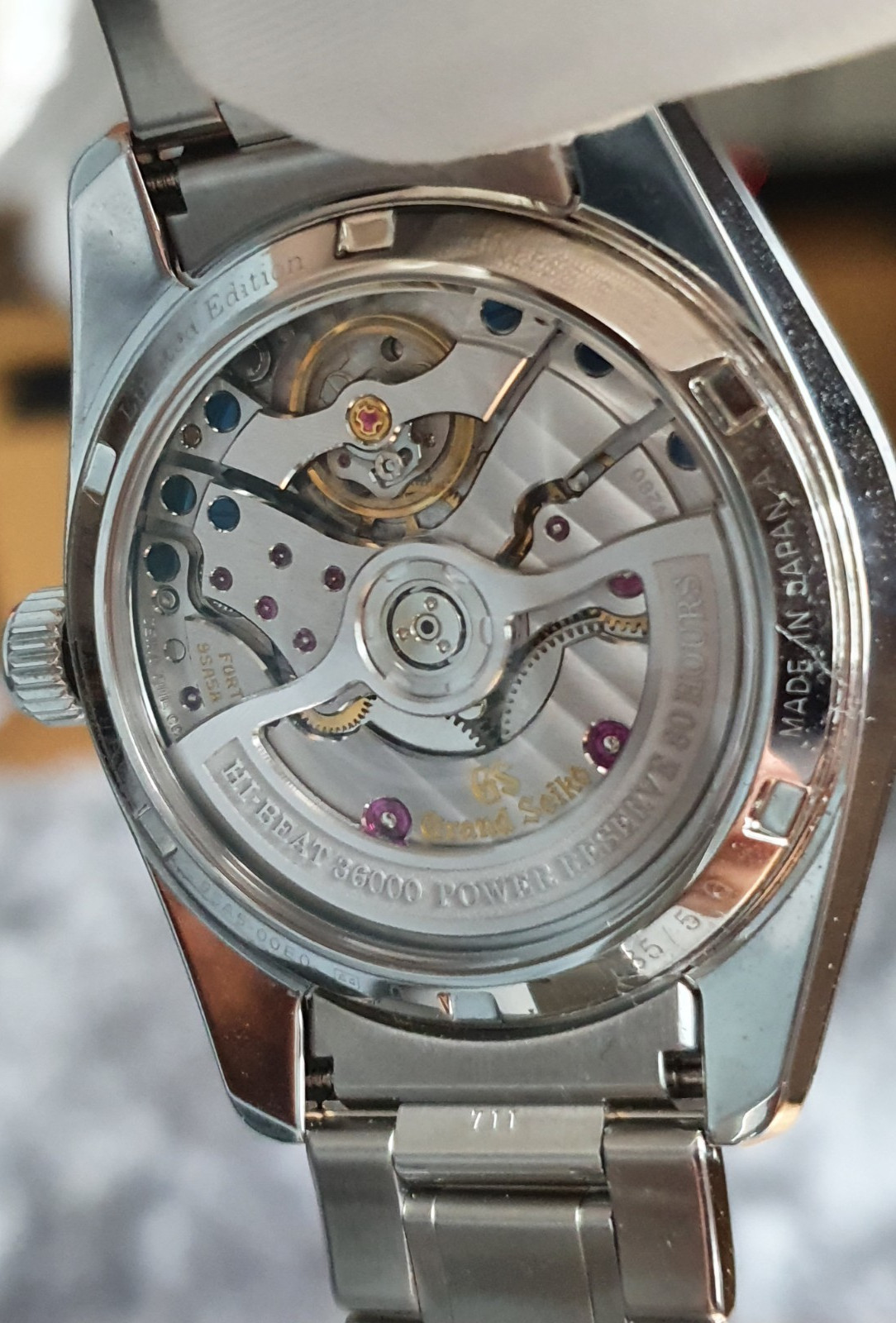 Grand Seiko SLGH009 Hi-Beat 36000 80 Hours Blue Dial 40mm Steel Watch