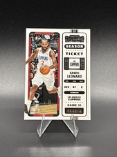 2022-23 Panini Contenders - Season Ticket Kawhi Leonard #27 Retail