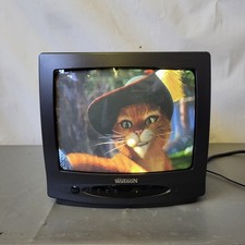Watson 14" CRT TV Retro Gaming Monitor Colour TV FA 3629 Black Cube TV SCART UK