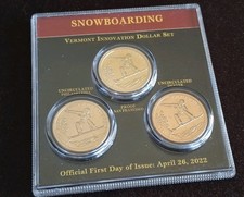 2022 SNOWBOARDING- UNCIRCULATED-3 COIN SET