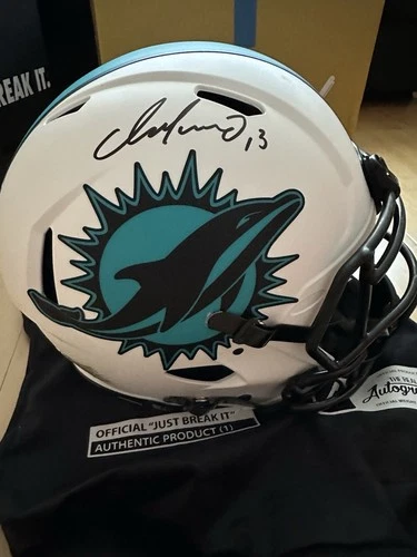 Dan Marino Autographed Signed Miami Lunar Authentic Full Size Helmet Fanatics