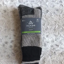 Alpine Design 2 Pack Heavyweight Wool Boot Socks NWT XL