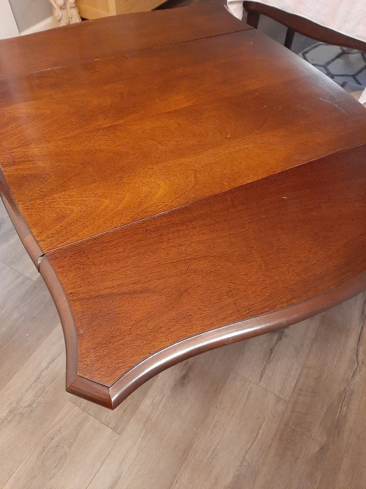 Mesa auxiliar Mersman hoja caída en cada cajón lateral muy buen estado antigua Foto 4 de 4